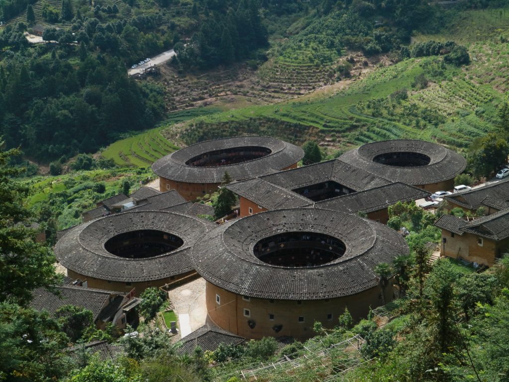 Hakka Mud Houses (tulou) at Tianluo Keng (Snail’s Pit)